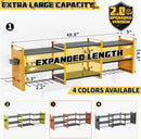 Power Tool Organizer with Charging Station Wall Mount, 3 Layer Expanded Heavy Duty Garage Organization, 48.8 Inch Length Garage Tool Storage, 4 Drill Slot, 16" Standard Hole, Yellow by GreenHaven Gardens
