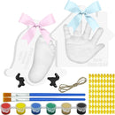 Baby Handprint Footprint Keepsake Ornament Kit, Personalized Baby Foot Printing Kit for Newborn Clay Impression Handmade DIY Imagination to Create by TinyTreasures Baby Boutique