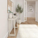 Plank+Beam Solid Wood Console Table, 36 Inch, Sofa Table, Narrow Entryway Table for Hallway, Behind The Couch, Living Room, Foyer, Easy Assembly, Coastal White by CozyNest Decor