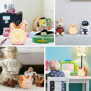 QANYI Bunny Night Light for Kids - Soft Plush Toy with Bunny Alarm Clock, Sleep Light for Bedroom, Gifting, Christmas, New Year by TinyTreasures Baby Boutique