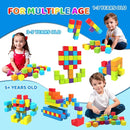 Magnetic Building Blocks, 1.65 inch Large Magnetic Stacking Cubes for Toddlers, Sensory & Montessori Toys for Boys & Girls 1 2 3 Years Old (36 PCS) by TinyTreasures Baby Boutique