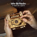 iDventure Cluebox PRO - Sherlock's Camera - Escape Room Game - sequential Puzzle Box - 3D Wooden Puzzle for Adults - Brain Teaser - Birthday Gift Gadget for Men and Women - Money Box by TinyTreasures Baby Boutique