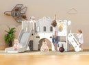 XJD 7 in 1 Toddler Slide Set, Kids Slide for Toddlers Age 1+, Toddler Climber Slide PlaySet with Basketball Hoop and Ball,Outdoor Indoor Playground for Toddlers 1-3 by TinyTreasures Baby Boutique