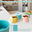 8.5 OZ Silicone Food Storage Containers, Baby Food Storage Jars with Airtight Lids and Snack Cup Lid, Freezer, Microwave and Dishwasher Safe, Reusable Snack Containers for Kids, Infant, Toddler, 4 Pcs by TinyTreasures Baby Boutique