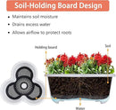 VECELO 5 Tier Vertical Garden Planter, Self Watering Stackable Planters with Wheels for Strawberries, Herbs, Flowers, Vegetables, White by CozyNest Decor