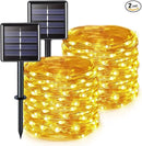 JMEXSUSS Solar String Lights 200 LED, Warm White, Waterproof, 66ft, 8 Modes, IP44, Outdoor Patio, Garden, Christmas Decoration by GreenHaven Gardens