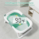Collapsible Baby Bathtub,Baby Bath Tub with Soft Cushion & Thermometer,Baby Bathtub Newborn to Toddler 0-36 Months,Portable Travel Baby Tub by TinyTreasures Baby Boutique
