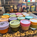 WILLDAN Glass Baby Food Storage Jars w/Lids (4 oz, 24 Pack Set) Snack, Puree, Reusable Small Containers, Breast Milk, Fridge or Freezer, Microwave & Dishwasher Safe, Essential Must Have for Infants by TinyTreasures Baby Boutique