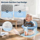 Baby Bath Seat-for Babies 6 Months & up, Water Temperature Display+Soft Cushion, Non-Slip Toddler Bath Seat for Baby, Sit Up Bath Seat for Baby, Blue by TinyTreasures Baby Boutique