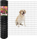 Black PVC Coated Welded Wire Fence 48 Inch x 50 Foot, 2 Inch x 3 Inch 16GA, Garden Border Fencing Roll Vinyl Coating Metal Wire Mesh for Yard Vegetable Plant Protection Poultry Netting by GreenHaven Gardens