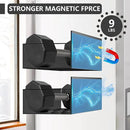 Magnetic Spice Rack Organizer for Fridge Seasoning Organizer for Kitchen storage with Screw or Adhesive Hanging,Magnetic Shelf with Hook for Refrigerator and Oven (6pack)