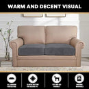 PrinceDeco Stretch Velvet Couch Cushion Covers for Individual Cushions Sofa Cushion Cover Seat, Sofa Covers Washable, Couch Seat Cushion Covers for Sectional (2 Pieces, Grey) by CozyNest Decor