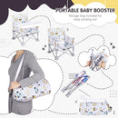 Portable Booster Seat, Toddler Baby Seat with Tray for Dining Table Compact Floor Chair for Camping Lawn Beach Babies Travel 6-36 Months by TinyTreasures Baby Boutique