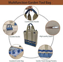 Garden Folding Gardener Stool with Gardening Tools Insulation Garden Bags Plus 5 Garden Tools and Gardening Kneeler Ideal Gift for Mother's Day/Father's Day (Navy Blue) by GreenHaven Gardens