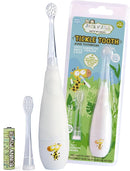 Jack N' Jill Tickle Tooth Sonic Electric Toothbrush with Replacement Head - Gentle Cleaning, Made for Tiny Teeth, LED Inspection Light, for Babies & Kids, Extra Soft Bristles - (1 Pack) by TinyTreasures Baby Boutique
