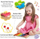 LOOIKOOS Xylophone for Kids Wood Xylophone with 2 Mallets Educational& Preschool Learning Baby Percussion Wooden Musical Instruments Toys for Boys and Girls by TinyTreasures Baby Boutique
