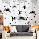 Halloween Spider Web Bat Patterns Wall Decals - Peel and Stick Removable Stickers for Scary Theme Party Decorations by CozyNest Decor