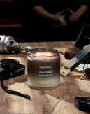 M&SENSE Sage Citrus Scented Candles for Men, 2 Wick 11.6oz Slow Burn 70 Hours Large Natural Soy Wax Clean Candle, Black Candle Luxury Manly Candles Home Fragrance Holiday Candle for Him by CozyNest Decor