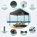 COBIZI 6.6x6.6ft Pop Up Canopy Tent, Heavy Duty Canopy Easy Set up All Weather Waterproof Outdoor Canopy Tent for Parties, Beach, Garden, Camping with 1 Handbag, 3 Adjustable Heights, UPF50+, Black by GreenHaven Gardens
