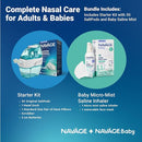 Navage Starter Kit with 30 SaltPods and Baby Mist Bundle – Natural Nasal Irrigation for Adults and Continuous Saline Mist for Baby Congestion Relief by TinyTreasures Baby Boutique