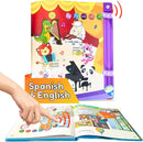 ZEENKIND Spanish & English Talking Learning Book for Kids 2 3 4 5 6 Years Old, 420 Words Toddler Educational Toys to Learn Spanish Interactive Audio Sound Books Bilingual Musical Toy Juegos para Niños by TinyTreasures Baby Boutique