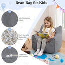 HOMMPA Bean Bag Chair for Kids Stuffed Toddler Bean Bag Sofa with Pocket Filler Cat Shaped Bean Bag Chair Boys and Girls Baby Lazy Floor Sofa Chair for Gaming Reading Playing Grey by TinyTreasures Baby Boutique