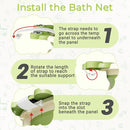 Baby Bathtub, Collapsible Newborn Bathtub for Infant to Toddler 0-24 Months with Soft Cushion and Thermometer,Portable Travel Newborn Tub with No-Slip Feet, Baby Shower Gifts,Green by TinyTreasures Baby Boutique