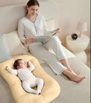 Baby Lounger for Newborn 0-18 Months, Bionic Design Infant Floor Seats & Loungers for Home and Travel, Soft Organic Cotton Baby Lounger, Newborn Babies Shower Gifts by TinyTreasures Baby Boutique