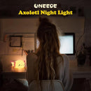 UNEEDE Axolotl Night Light for Kids,Animal Silicone Nursery Night Lamp, Rechargeable Table Lamp Bedside Lamp,Cute Room Decor Night Light for Bedroom,Living Room,Dining,Desk Decorations,Gift by TinyTreasures Baby Boutique