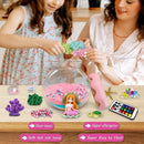 Mermaid Gift for Girls Mermaid Terrarium Kit for Kids Birthday Gift for Girls Ages 4 5 6 7 8-12 Year Old Light-Up Kit Crafts DIY Arts Toys Mermaid Toys for Girls Birthday Ideas Present for Kids by TinyTreasures Baby Boutique