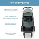 Mompush Wiz 2 in 1 Baby Stroller with Bassinet Mode, Convertible Infant Stroller for Newborn and Toddler with Reversible Seat and Large UPF 50+ Canopy by TinyTreasures Baby Boutique