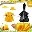 Frienda 2 Set Porch Goose Outfits Clothes 23 Inch Garden Raincoat Flag Bee Fishing Style Goose Costume for Lawn Patio Valentine's Day Decor by GreenHaven Gardens