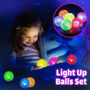 Bouncy Light Up Ball for Kids - LED Flashing Spiky Sensory Toys for Kids with Autism Stress Balls for Toddlers 1-3 Fidget Toys Sensory Balls Glow in The Dark for Novelty Noisemaker Toys for Parties by TinyTreasures Baby Boutique