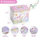 Jewelkeeper Enchanting Unicorn Musical Jewelry Box for Girls - Sparkling Rainbow Design Music Box with 2 Pullout Drawers to Store Earrings, Necklace and Bracelets - Plays The Beautiful Dreamer Tune by TinyTreasures Baby Boutique