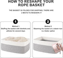 Storage Baskets for Organizing 3 Pack, Woven Baskets for Shelves, Closet Organizer Bins Empty Gift Basket Toy Storage for Toys, Books, Towels, Clothes, 15"x11.42"x6.7", Grey by TinyTreasures Baby Boutique