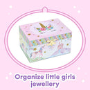 Jewelkeeper Musical Jewelry Box for Girls with Spinning Unicorn, Glitter Rainbow and Stars Design Music Box for Necklace, Earrings, and Accessories, Plays The Beautiful Dreamer Tune by TinyTreasures Baby Boutique