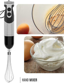 Megawise High-Power Hand Blender – 400W Max Power with Versatile 3-in-1 Attachments (Blending Shaft, Whisk, Chopper); Ergonomic Design with Adjustable Speed Control; Easy to Clean and Maintain (Black) by TinyTreasures Baby Boutique