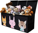 Extra Large Toy Storage Organizer with Lid - Sturdy, Collapsible Toy Chest Storage Box with Cute Design - Toys Bin with Dividers for Kids, Boys, Girls, Nursery, Bedroom, Play room 37"x16"x14" by CozyNest Decor