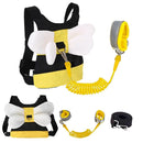 Toddler Harness with Anti Lost Wrist Link - Cute Children Leashes, Yellow Bees Baby Traction Safety Rope Leash with Key Lock Design, for Boys/Girls Walking Assistant by TinyTreasures Baby Boutique