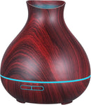 BZseed Aromatherapy Essential Oil Diffuser 550ml 12 Hours Wood Grain Aroma Diffuser with Timer Cool Mist Humidifier for Large Room, Home, Baby Bedroom, Waterless Auto Shut-off,7 Colors Lights Changing by TinyTreasures Baby Boutique