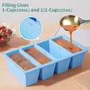 Silicone Freezer Tray for Sauce Cube: Silicone Freezing Tray for Broth Sauce Storage - Freeze 125mL 250mL Souped Portion by TinyTreasures Baby Boutique