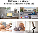 Diffuserlove Essential Oil Diffuser 500ML Aromatherapy Diffuser Mist Humidifiers 7 Color LED Lights Diffusers for Home Office Bedroom (Size:6.7" L x 6.7" W x 4.7" H) by TinyTreasures Baby Boutique