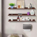 AZSKY Floating Shelves Wall Mount Deep Walnut for Wall Storage 36 Inch Rustic Picture Photo Ledge Shelf with Lip Nursery Book Shelves for Kids Room Bedroom Bathroom Living Room Kitchen Decor Set of 3 by CozyNest Decor