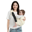 Baby Sling Carrier, Toddler Carrier Sling with Double Safety Buckle and Adjustable Shoulder Strap(7-30lbs), Baby Carriers One Size Fits All, Beige by TinyTreasures Baby Boutique