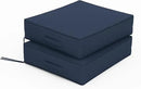 Patio Chair Cushions 18.5 X 16 X 4 Inch Waterproof Outdoor Seat Cushions for Patio Furniture, Outdoor Sofa Couch Pads with Ties & Handle, Set of 2, Navy Blue by GreenHaven Gardens