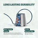 Berry&Bird House Plants Watering Can - Indoor&Outdoor 1/2 Gallon Stainless Steel Water Can with Long Spout Garden Decoration for Flower Bonsai Succulent Gardening Large Watwer Bottle (Lilium Brownii) by GreenHaven Gardens