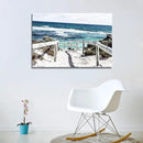 DZL Art S74281 Rottnest Island Beach Seascape Painting Sea Nature Pictures Wall Art Canvas Prints Painting Ready to Hang for Living Room Bedroom Decor Office Wall Decor Home Decoration by CozyNest Decor