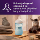 Philips Avent Natural Baby Bottles with Natural Response Nipples (Medium Flow, Flow 3), 9oz, Blue, 4-Pack, SCY903/24 by TinyTreasures Baby Boutique