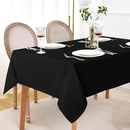 sancua 6 Pack Black Tablecloth 60 x 84 Inch, Rectangle Table Cloth for 4ft Tables - Stain and Wrinkle Resistant Washable Polyester Table Cover for Dining Wedding Banquet Party Buffet Restaurant by CozyNest Decor
