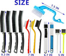 12Pcs Crevice Cleaning Brush,Small Gap Cleaning Brushes for Cleaning Bathroom,Kitchen,Window Grooves,Corners, Sinks, washbasins, Showers, faucets, bathtubs, Gas Stove and Tiles by CozyNest Decor